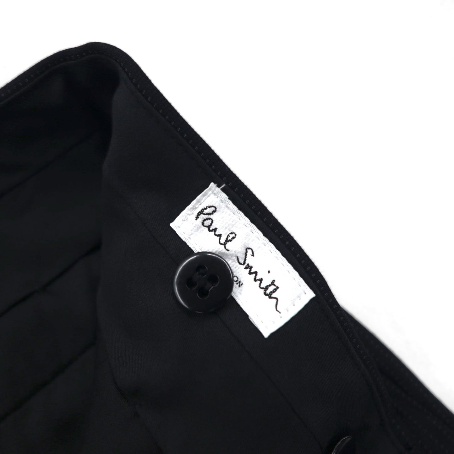 Paul Smith 90s 3B Suit Set, XL, Black Birdseye, LANIFICIO FINTES Italian Fabric, Made in Japan