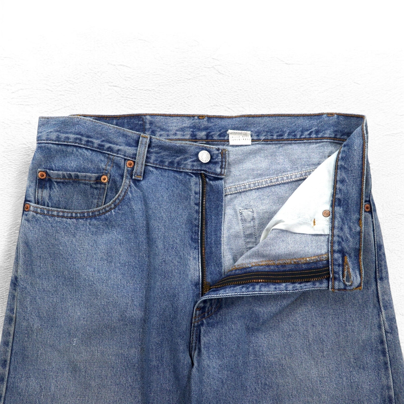 Levi's 00年代 505 REGULAR FIT STRAIGHT LEG テーパードデニムパンツ L インディゴ ブルー ジッパーフライ 505-4891 エルサルバドル製