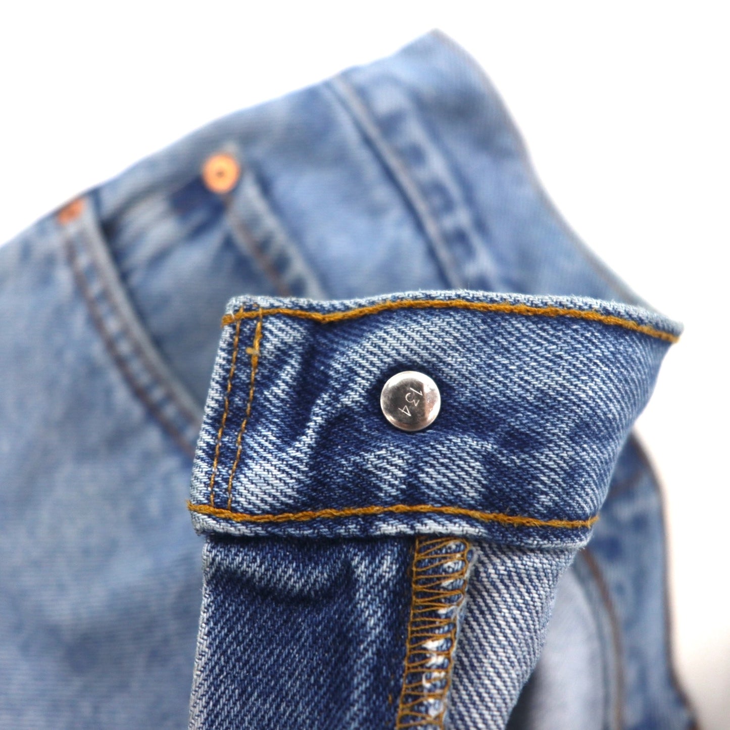 Levi's 00s 505 REGULAR FIT STRAIGHT LEG tapered denim pants L indigo blue zipper fly 505-4891 made in El Salvador