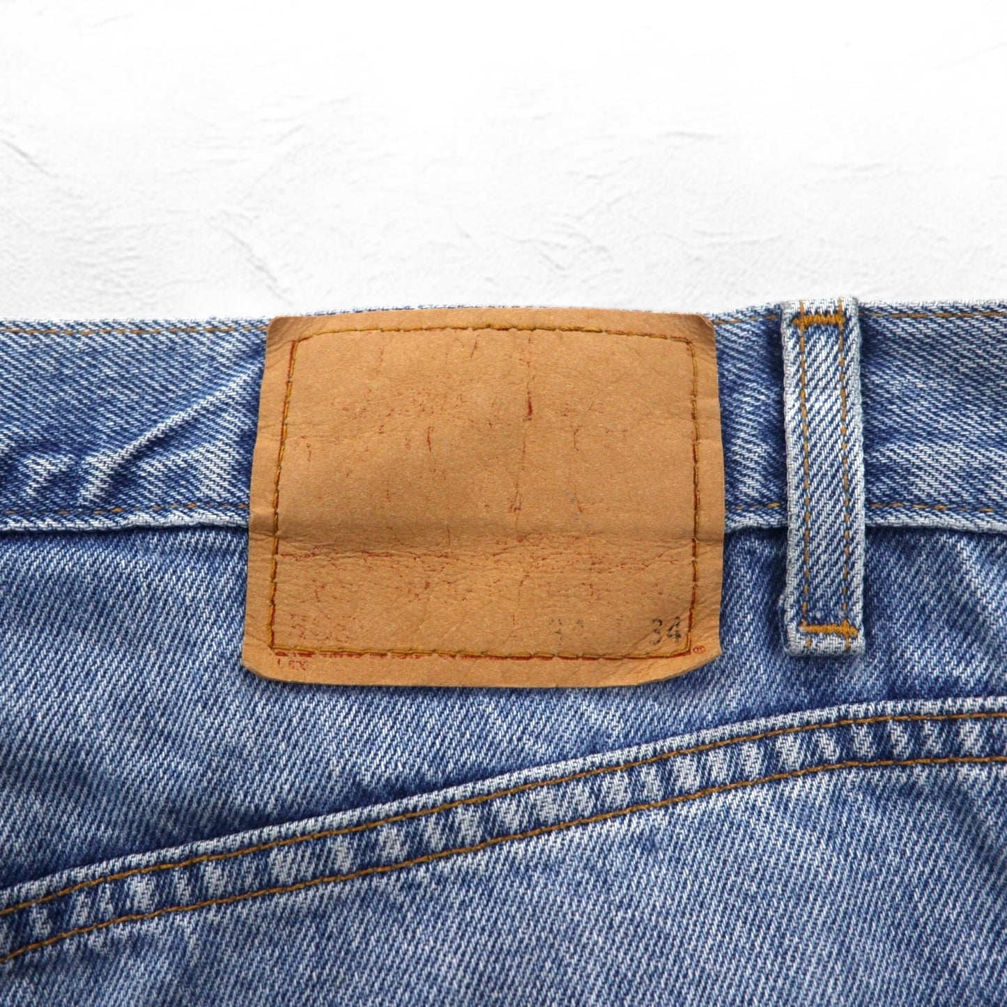 Levi's 00s 505 REGULAR FIT STRAIGHT LEG tapered denim pants L indigo blue zipper fly 505-4891 made in El Salvador