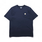 Carhartt Loose Fit Pocket T-Shirt, XL, Navy, Cotton