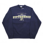 Lee SPORT 90s College Sweatshirt L Navy Print Football PANTHERS PITTSBURGH