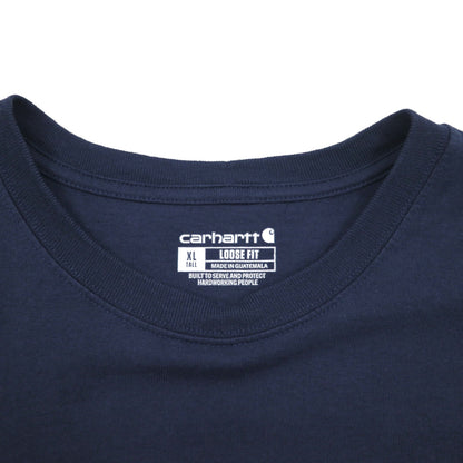 Carhartt Loose Fit Pocket T-Shirt, XL, Navy, Cotton
