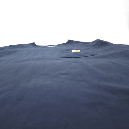 Carhartt Loose Fit Pocket T-Shirt, XL, Navy, Cotton