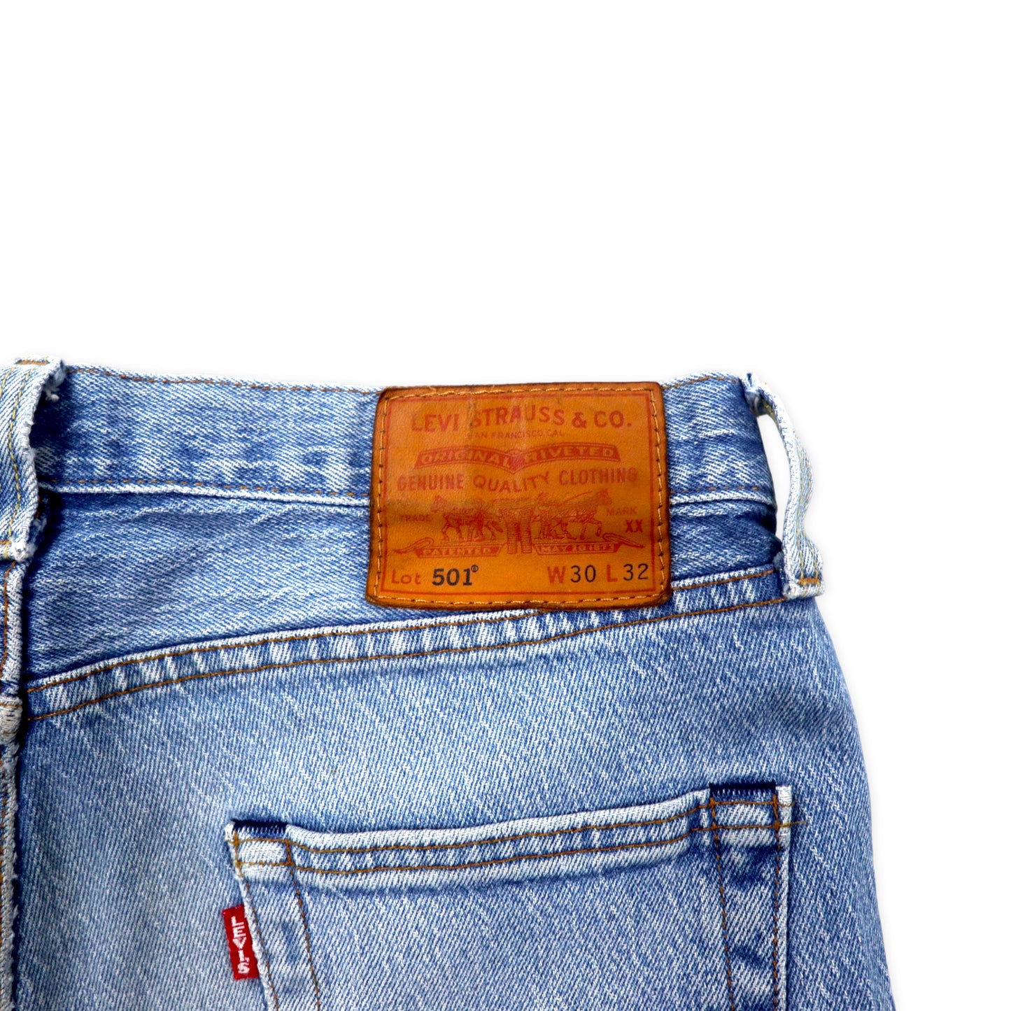 Levi's PREMIUM 501 ビッグE 501 オリジナルフィット ジーンズ デニムパンツ 30 ブルー ボタンフライ 革パッチ エジプト製 00501-2637