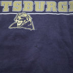 Lee SPORT 90s College Sweatshirt L Navy Print Football PANTHERS PITTSBURGH