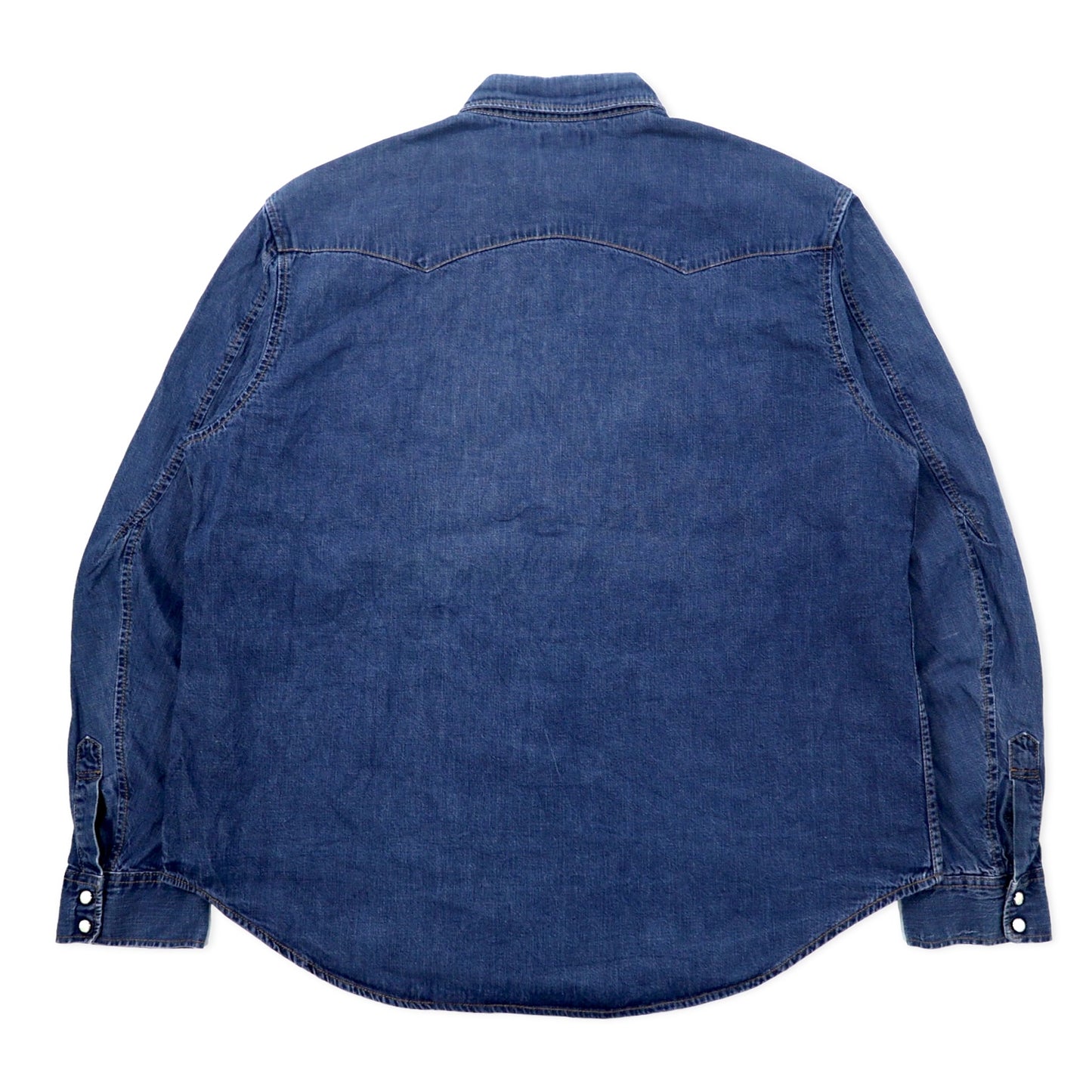 Levi's RED TAB デニム ウエスタンシャツ XL ブルー コットン スナップボタン