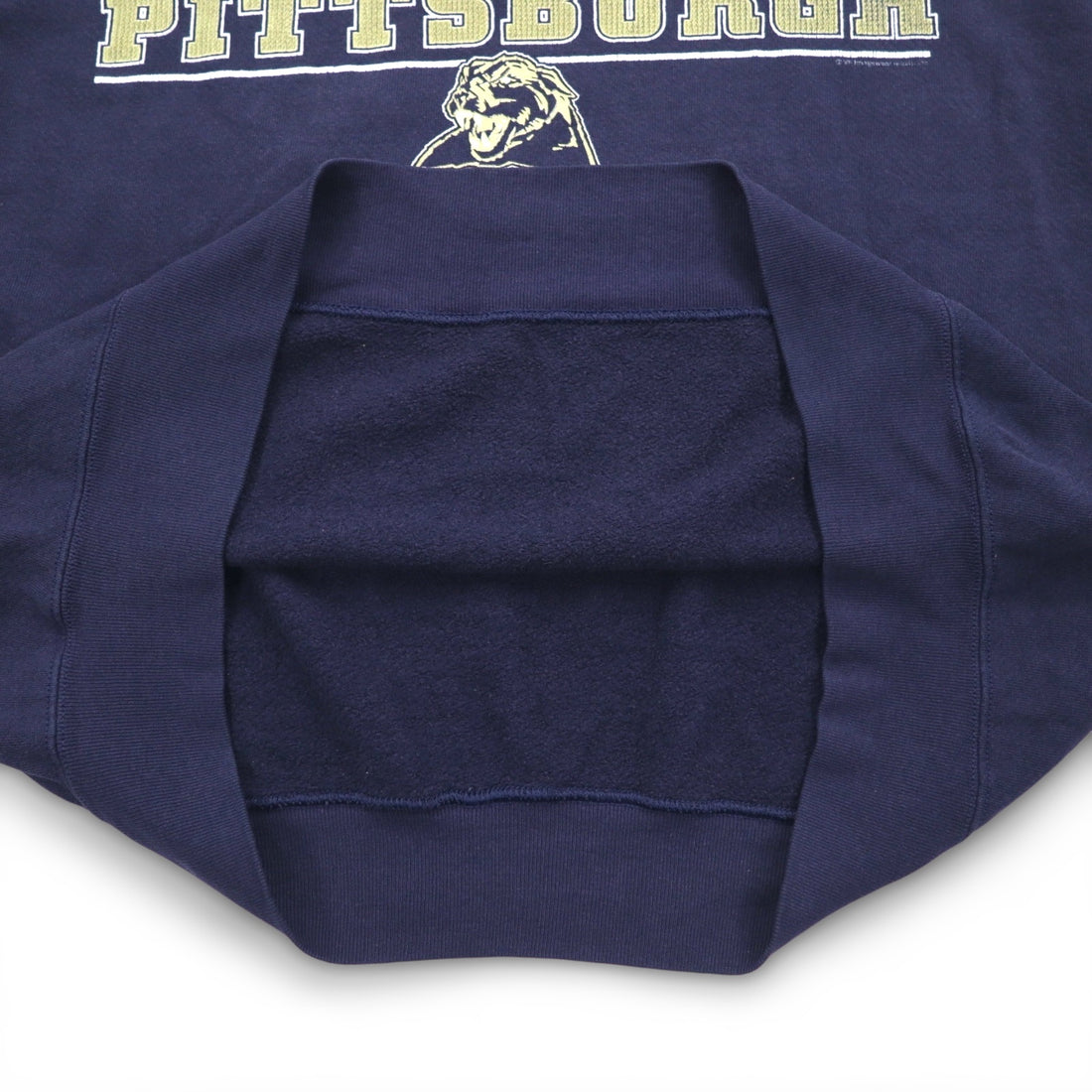 Lee SPORT 90s College Sweatshirt L Navy Print Football PANTHERS PITTSBURGH