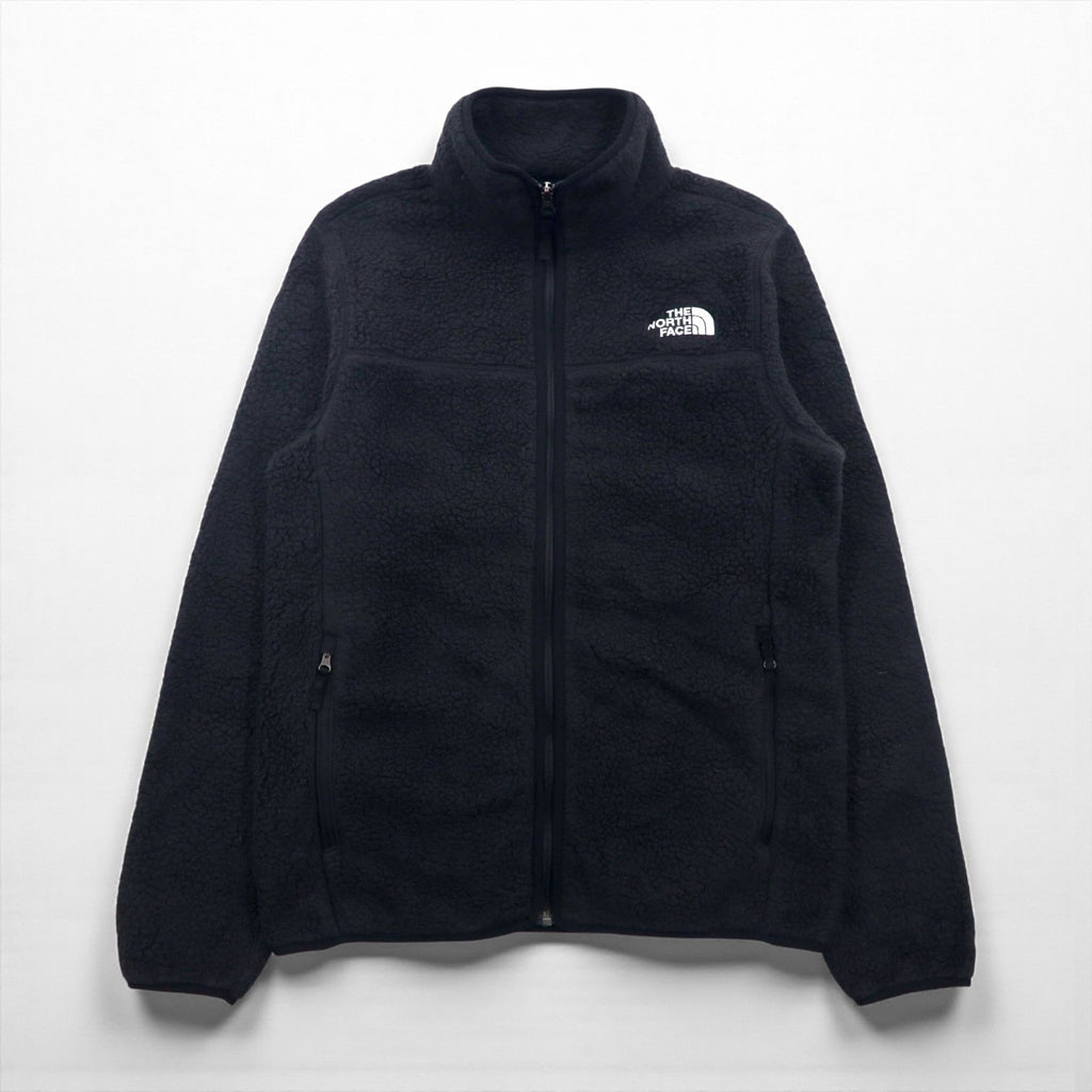 THE NORTH FACE Full-Zip Boa Fleece Jacket, Size S, Black, Stand Collar, NF0A4P8T