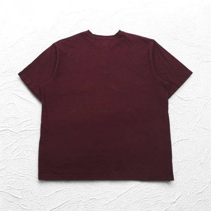 carhartt ヘンリーネック ポケット Tシャツ ポケT XL ボルドー コットン ORIGINAL FIT グアテマラ製