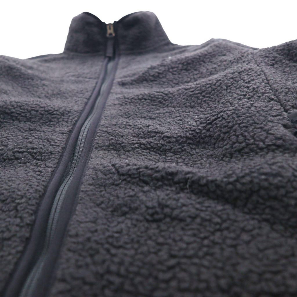 THE NORTH FACE Full-Zip Boa Fleece Jacket, Size S, Black, Stand Collar, NF0A4P8T