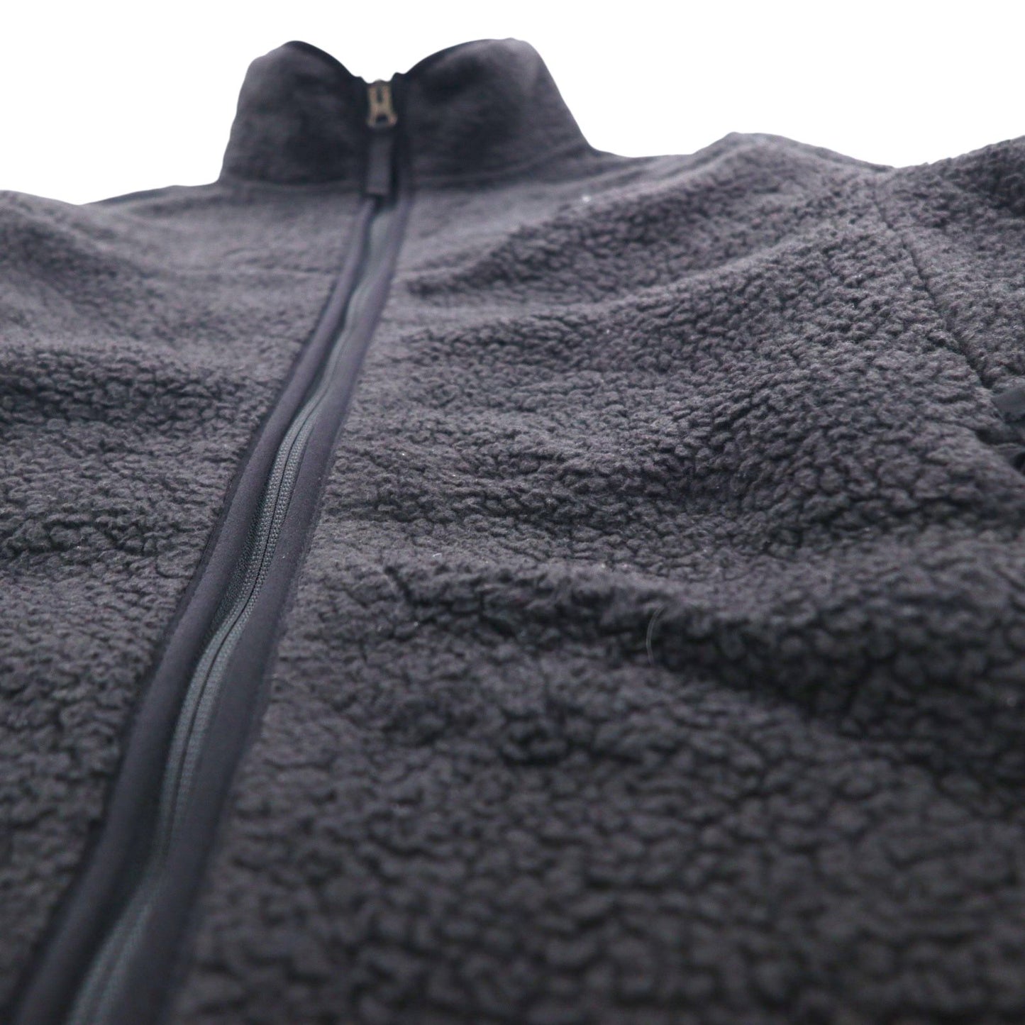 THE NORTH FACE フルジップ ボア フリースジャケット S ブラック スタンドカラー NF0A4P8T