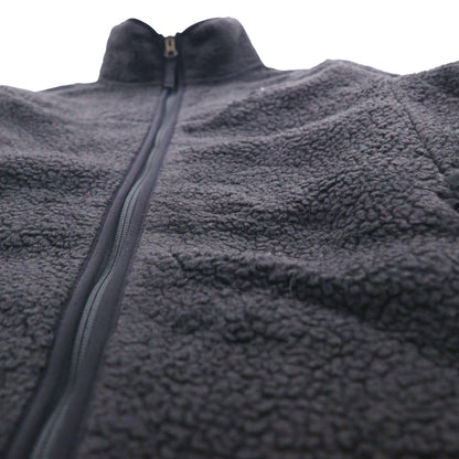 THE NORTH FACE フルジップ ボア フリースジャケット S ブラック スタンドカラー NF0A4P8T