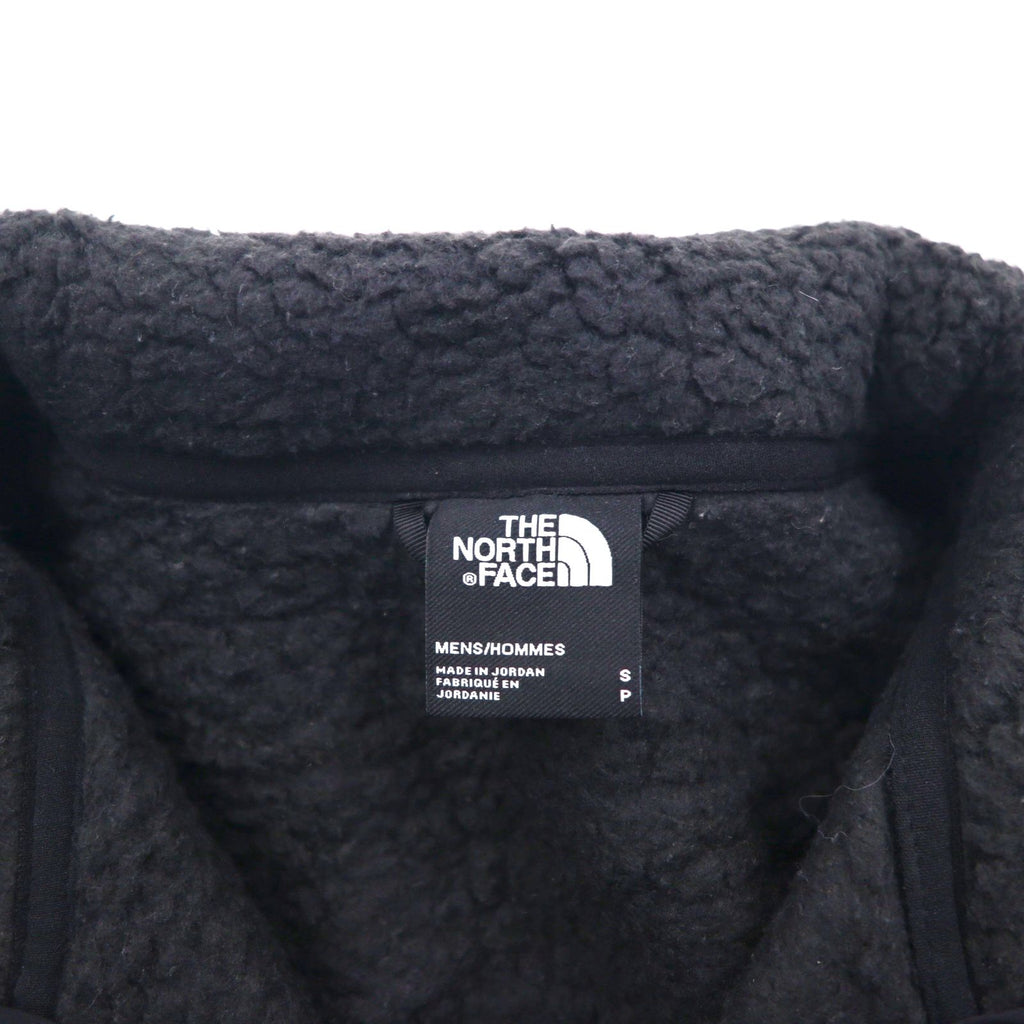 THE NORTH FACE Full-Zip Boa Fleece Jacket, Size S, Black, Stand Collar, NF0A4P8T