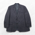 RALPH LAUREN 2B Tailored Jacket Suit L Gray Striped Wool Dillard's Exclusive