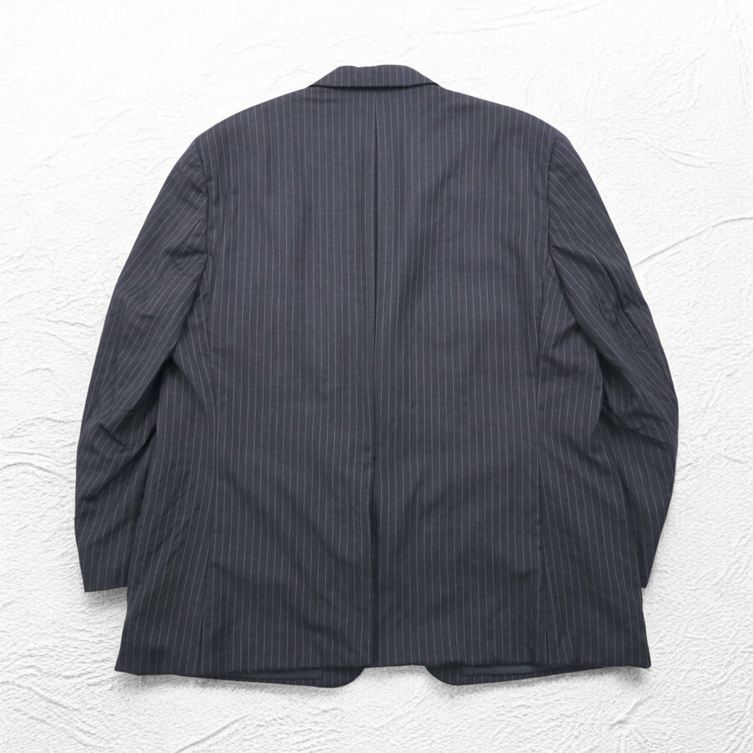 RALPH LAUREN 2B Tailored Jacket Suit L Gray Striped Wool Dillard's Exclusive