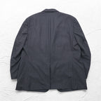RALPH LAUREN 2B Tailored Jacket Suit L Gray Striped Wool Dillard's Exclusive