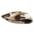 Y.A.R.N. ニット帽 ビーニー FREE ベージュ 総柄 陰陽 Yinyang Handmade Summer Knit Beanie