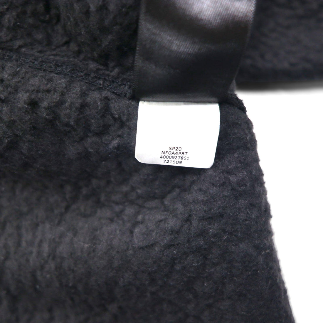 THE NORTH FACE Full-Zip Boa Fleece Jacket, Size S, Black, Stand Collar, NF0A4P8T