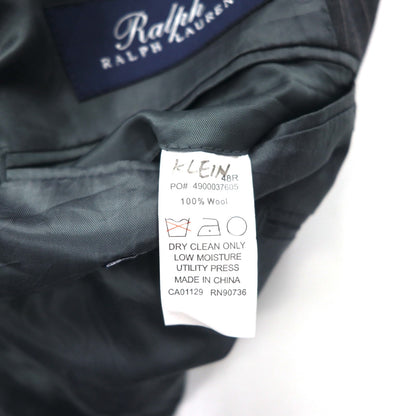 RALPH LAUREN 2B テーラードジャケット スーツ L グレー ストライプ ウール Dillard's 別注