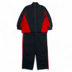 NIKE 00s ​​Track Jacket Set Up Jersey L Black Red Swoosh