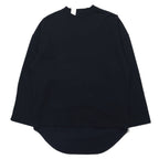 日本然リトテ-古着オンライン-N.HOOLYWOOD オーバーサイズ ロングスリーブ Tシャツ S ブラック ネイビー 前後切り替えデザイン ストライプ 1202-CS14-031 日本製-N.HOOLYWOOD Oversized Long Sleeve T-Shirt S Black Navy Front and Back Switching Design Striped 1202-CS14-031 Japan Made
