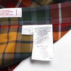 Brooks Brothers 346 Big Size Button Down Shirt L Multicolor Check Orange Yellow Green