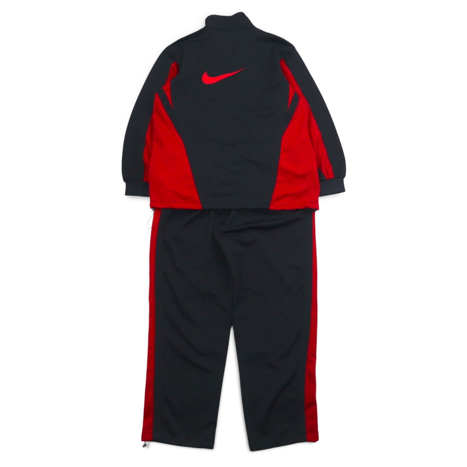 00s NIKE ナイキ ジャージセットアップ トラック レッド NIKE 00s ​​Track Jacket Set-up Jersey L Black Red Swoosh – 日本然