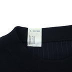 N.HOOLYWOOD Oversized Long Sleeve T-Shirt S Black Navy Front and Back Switching Design Stripe 1202-CS14-031 Made in Japan