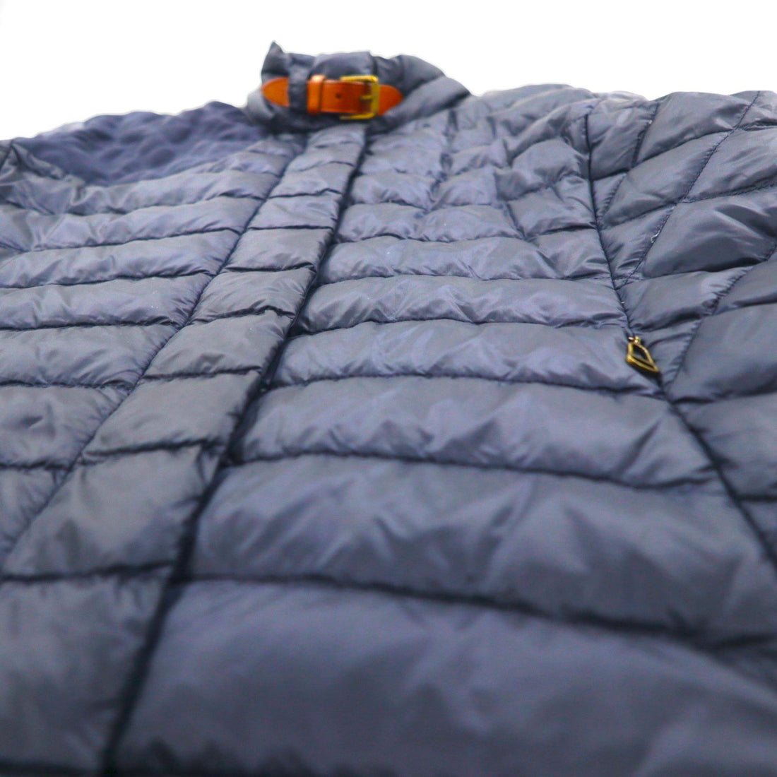 Ralph Lauren 90s Quilted Down Jacket, XL, Navy, Nylon Chin Strap