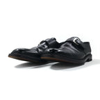 REGAL Monk Strap Dress Shoes, Size 26cm, Black Leather, Embossed, 2321, Made in Japan