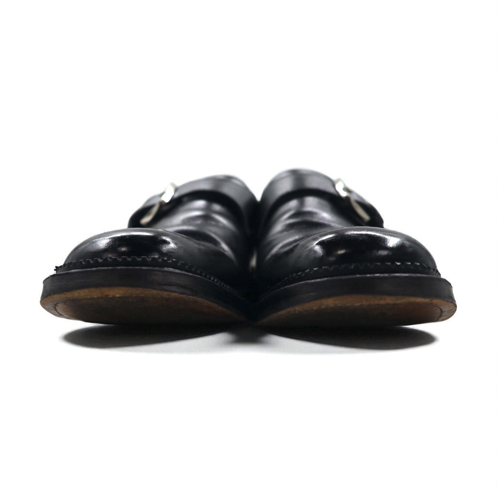 REGAL Monk Strap Dress Shoes, Size 26cm, Black Leather, Embossed, 2321, Made in Japan