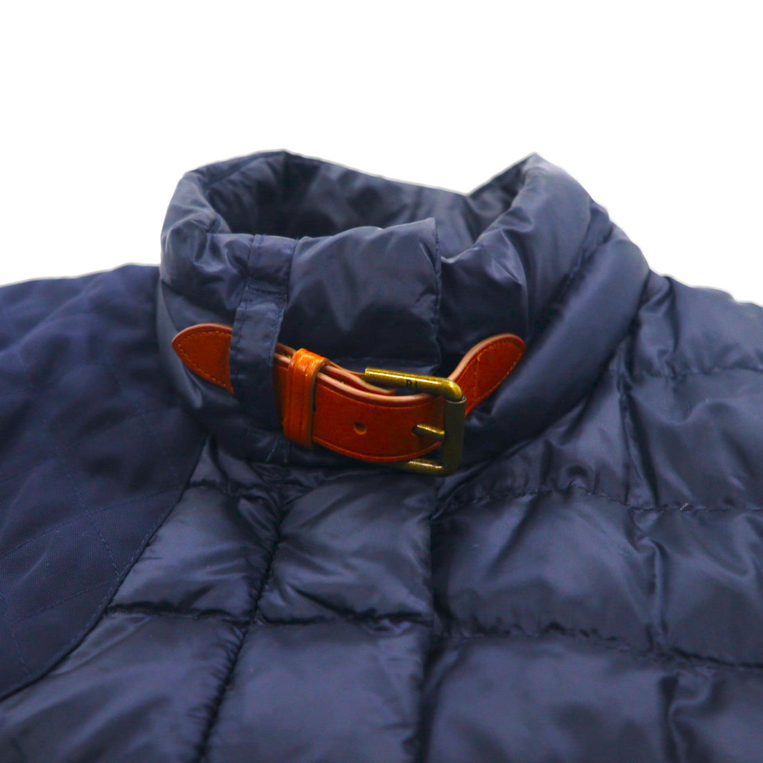 Ralph Lauren 90s Quilted Down Jacket, XL, Navy, Nylon Chin Strap