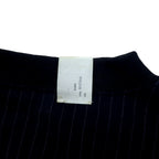 N.HOOLYWOOD Oversized Long Sleeve T-Shirt S Black Navy Front and Back Switching Design Stripe 1202-CS14-031 Made in Japan