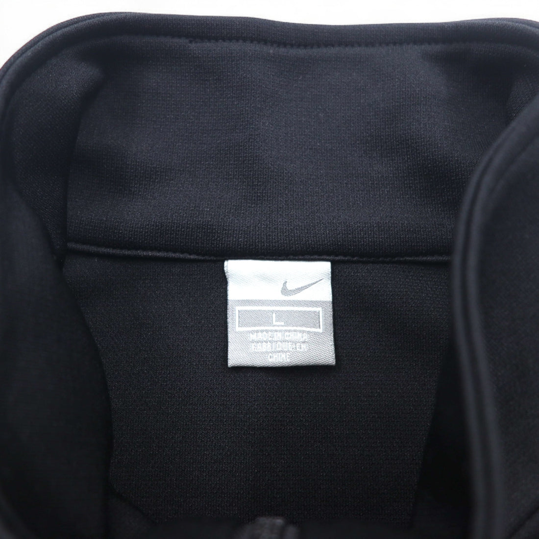 NIKE 00s ​​Track Jacket Set Up Jersey L Black Red Swoosh