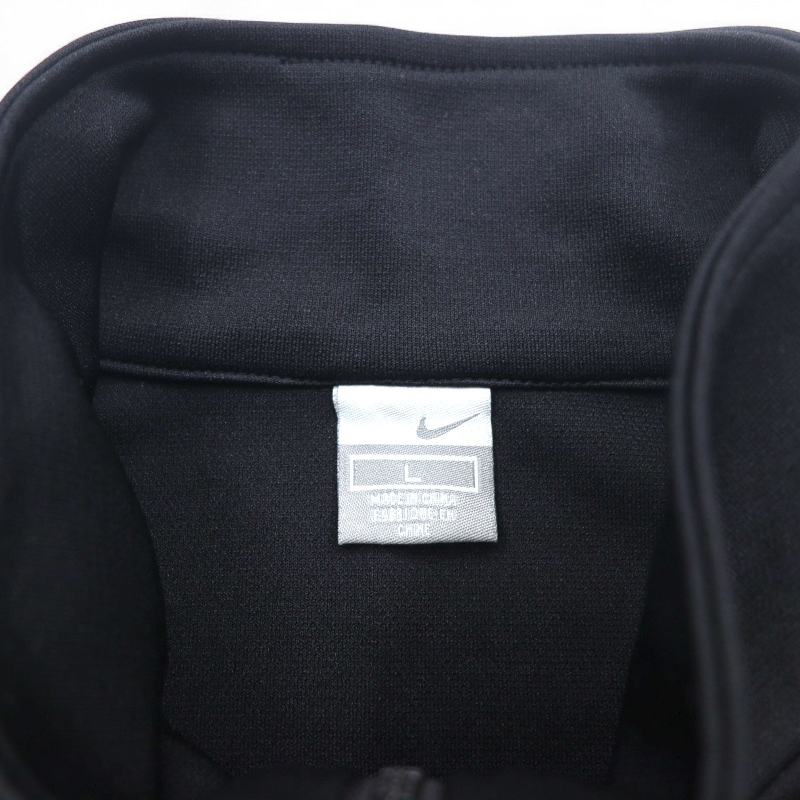 NIKE 00s ​​Track Jacket Set Up Jersey L Black Red Swoosh