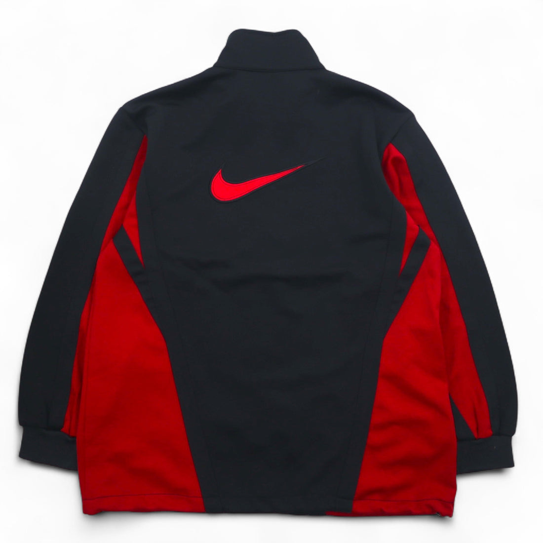 NIKE 00s ​​Track Jacket Set Up Jersey L Black Red Swoosh