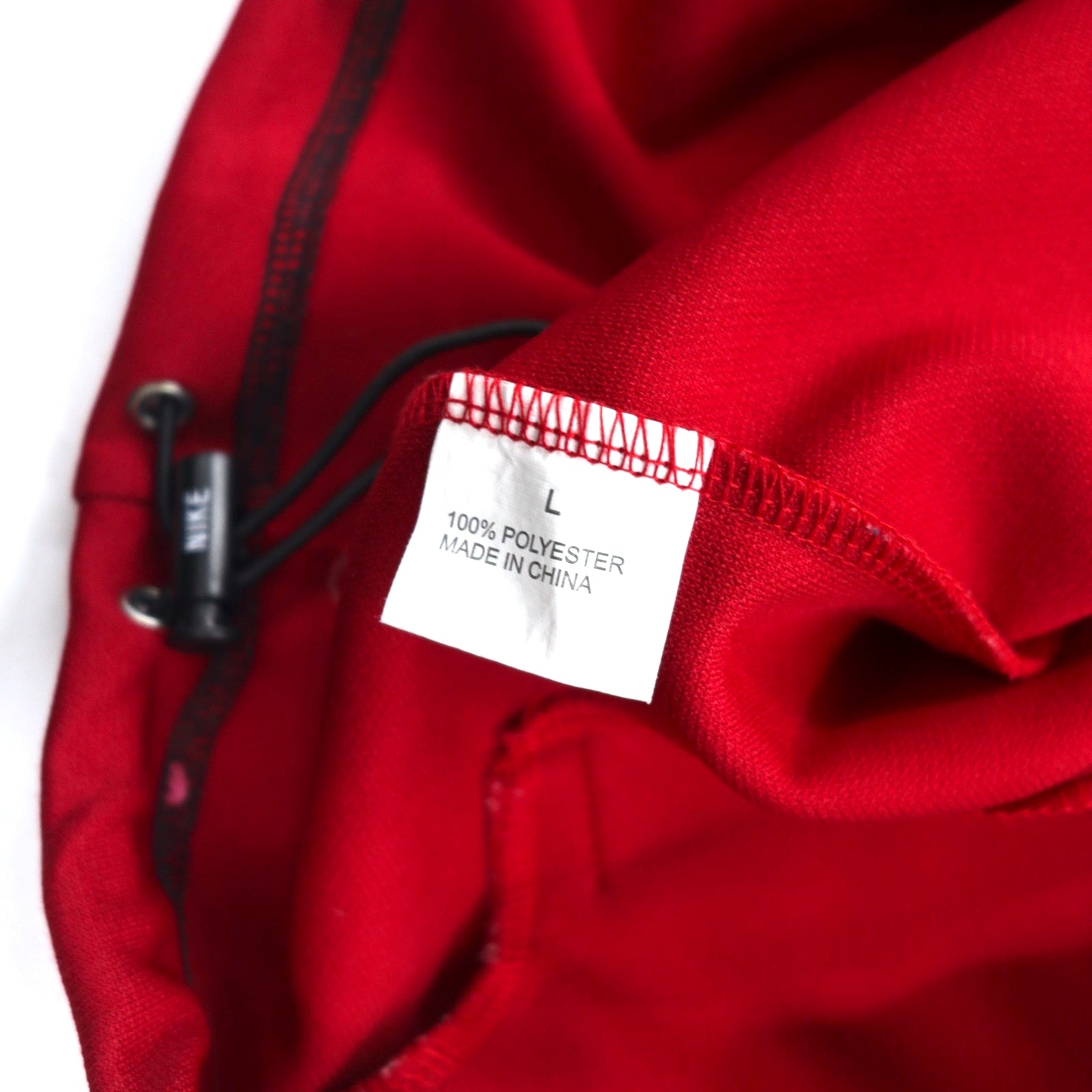 NIKE 00s ​​Track Jacket Set Up Jersey L Black Red Swoosh