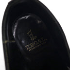 REGAL Monk Strap Dress Shoes, Size 26cm, Black Leather, Embossed, 2321, Made in Japan