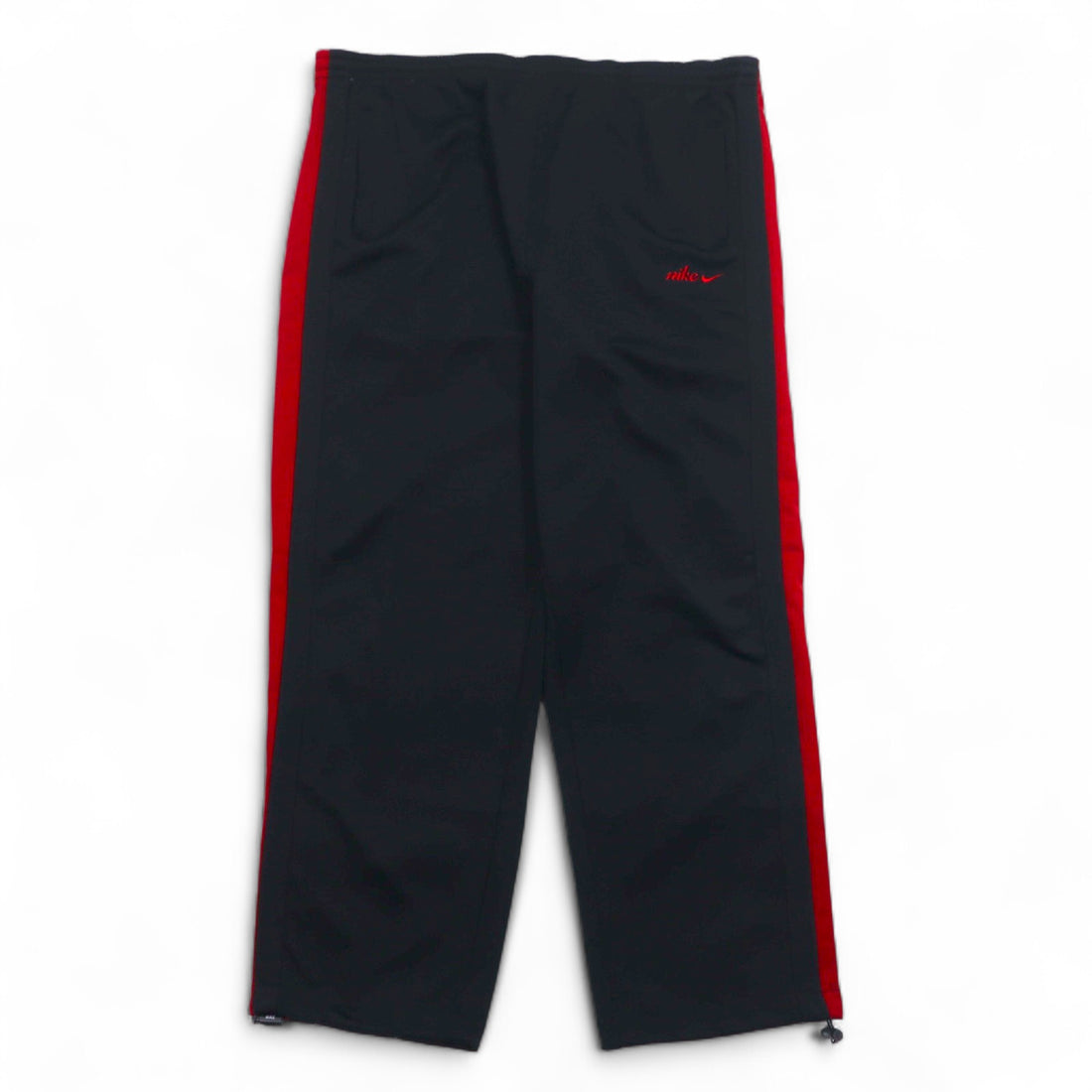 NIKE 00s ​​Track Jacket Set Up Jersey L Black Red Swoosh