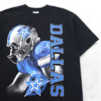 SHAKA WEAR USA COTTON ヘビーウェイト Tシャツ XL ブラック NFL DALLAS COWBOYS