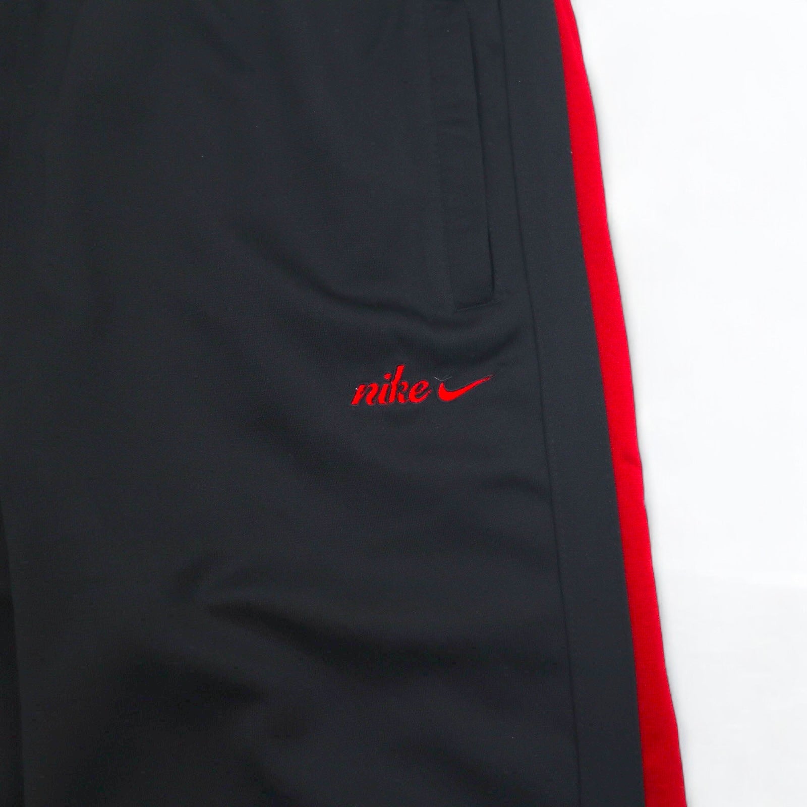 NIKE 00s ​​Track Jacket Set Up Jersey L Black Red Swoosh