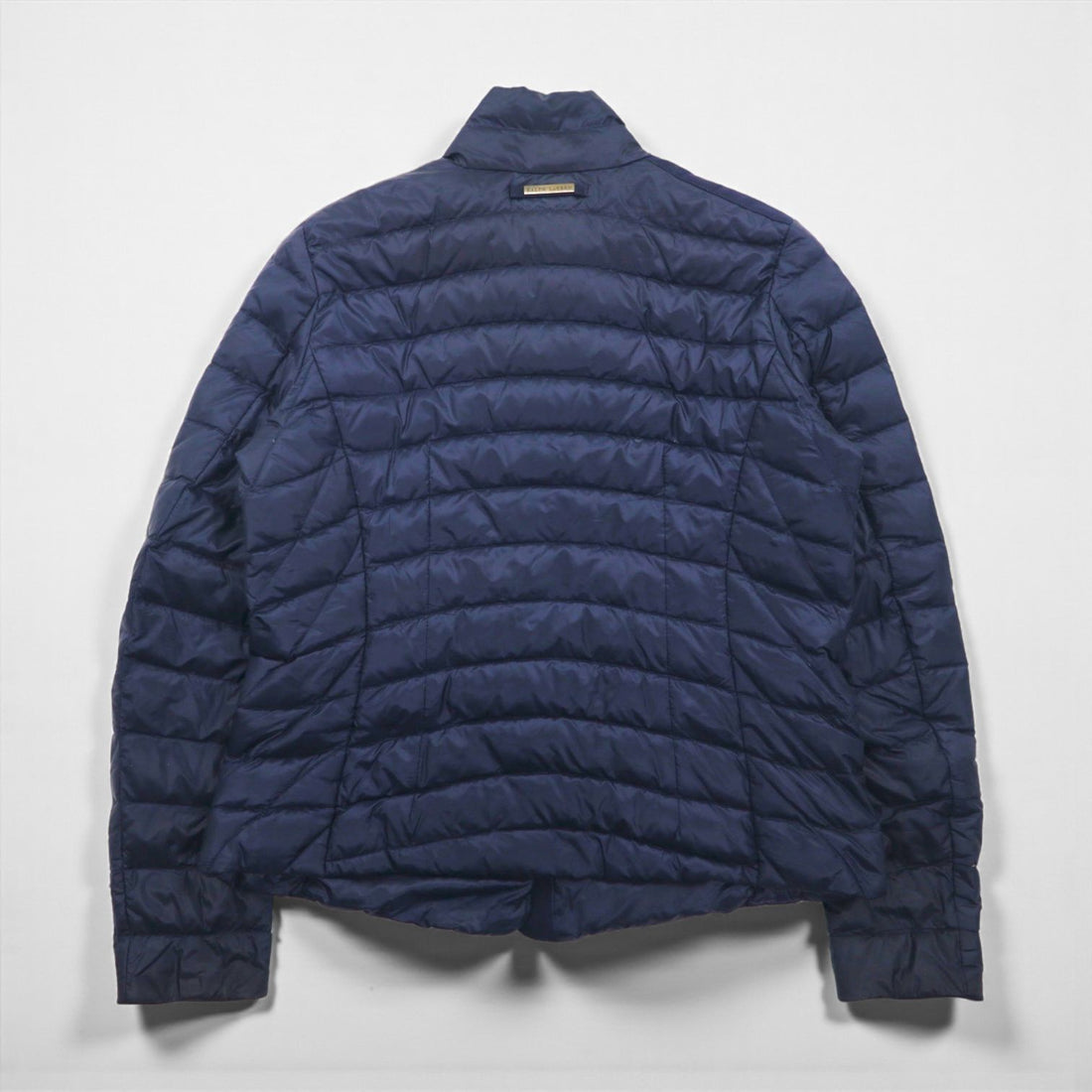 Ralph Lauren 90s Quilted Down Jacket, XL, Navy, Nylon Chin Strap
