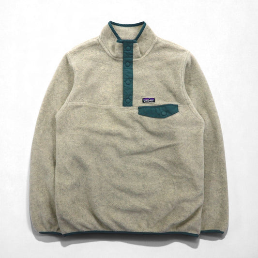 Patagonia シンチラ SYNCHILLA スナップT フリースジャケット XL オートミール 胸ポケット 65546
