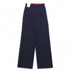 Vintage 70s Japan Made Trousers ELISIAN 70年代 タック スラックスパンツ S ネイビー ストライプ YZIP 未使用品