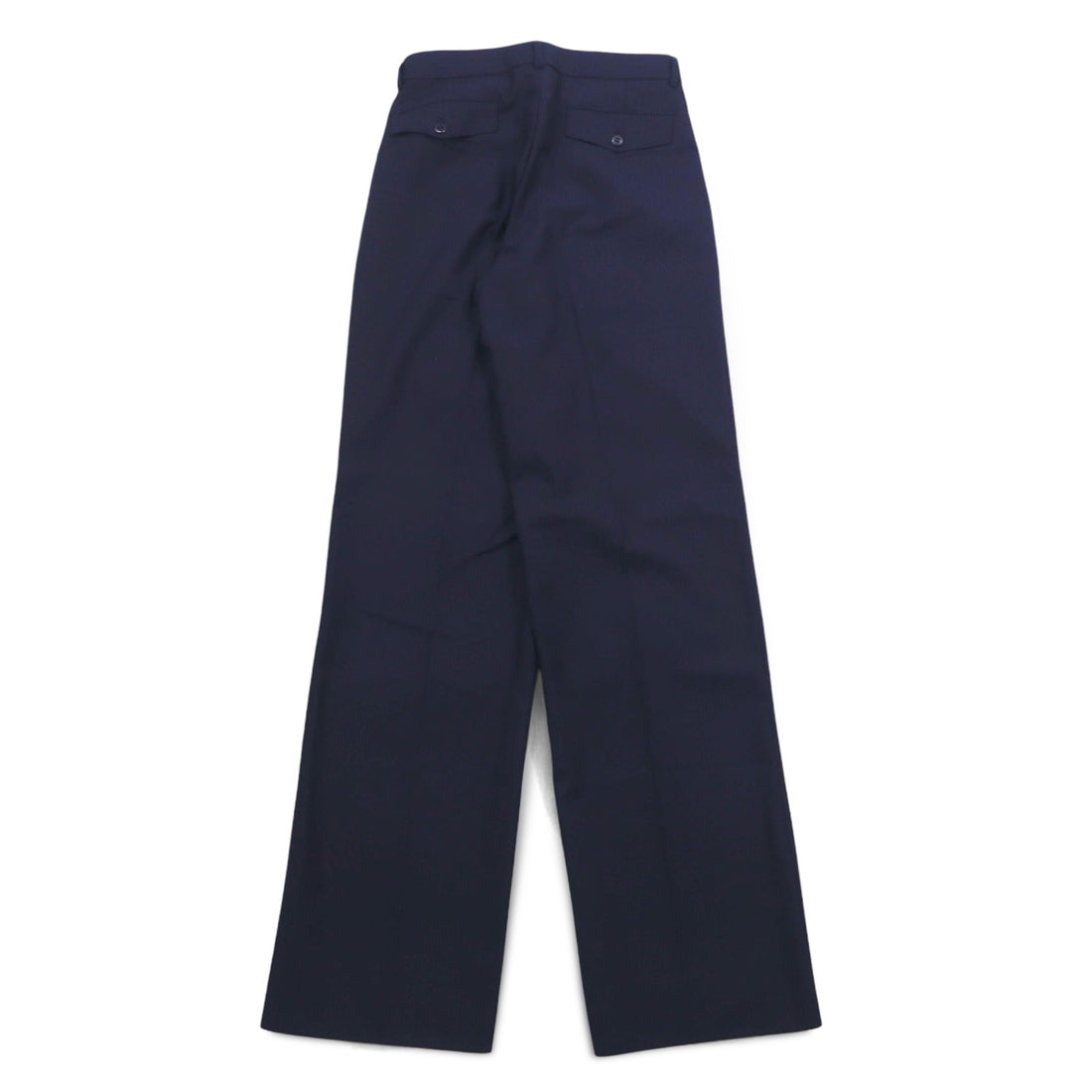 Vintage 70s Japan Made Trousers ELISIAN 70年代 タック スラックスパンツ S ネイビー ストライプ YZIP 未使用品
