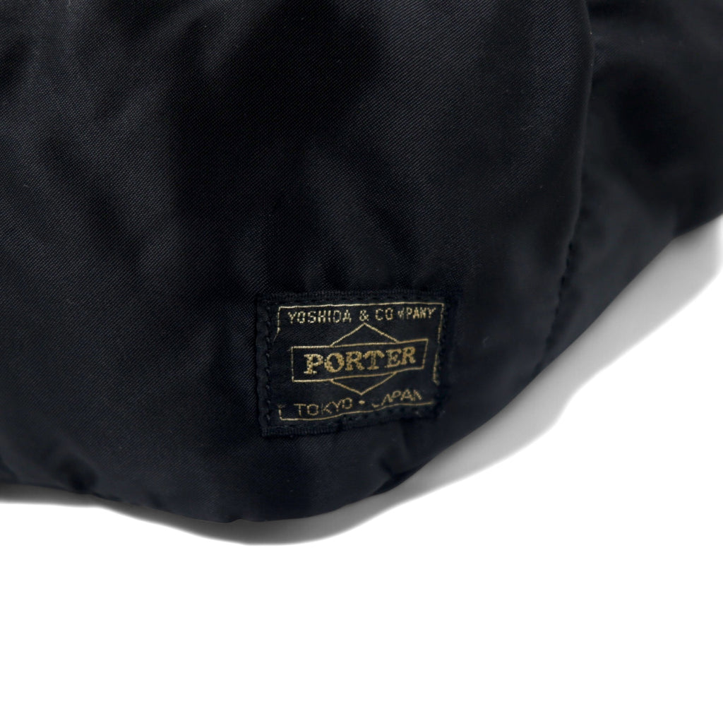 PORTER TANKER Waist Bag Body Bag Black Nylon Made in Japan