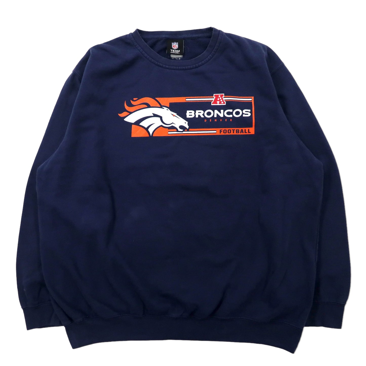 NFL Denver Broncos ビッグサイズ プリントスウェット XL ネイビー コットン