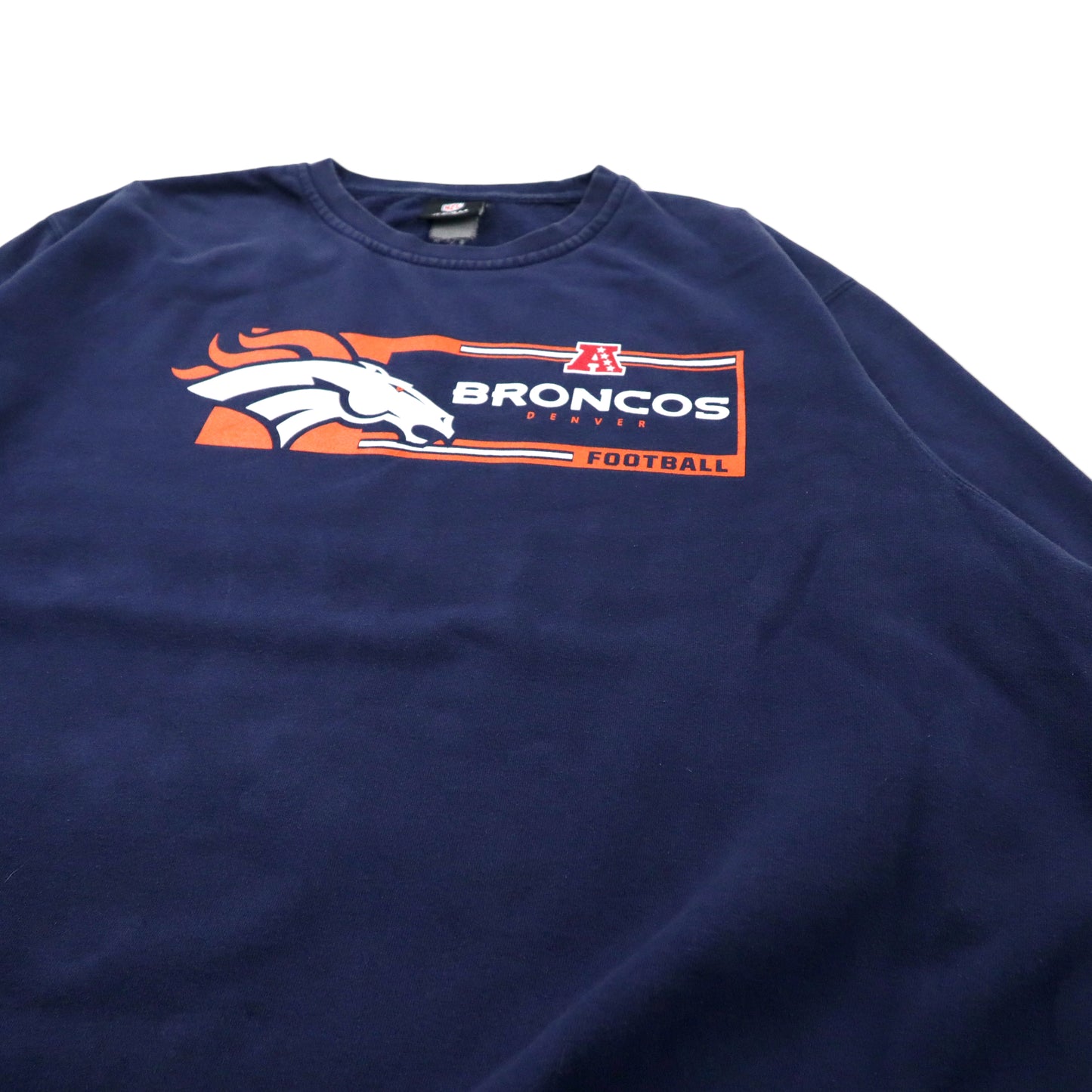 NFL Denver Broncos ビッグサイズ プリントスウェット XL ネイビー コットン