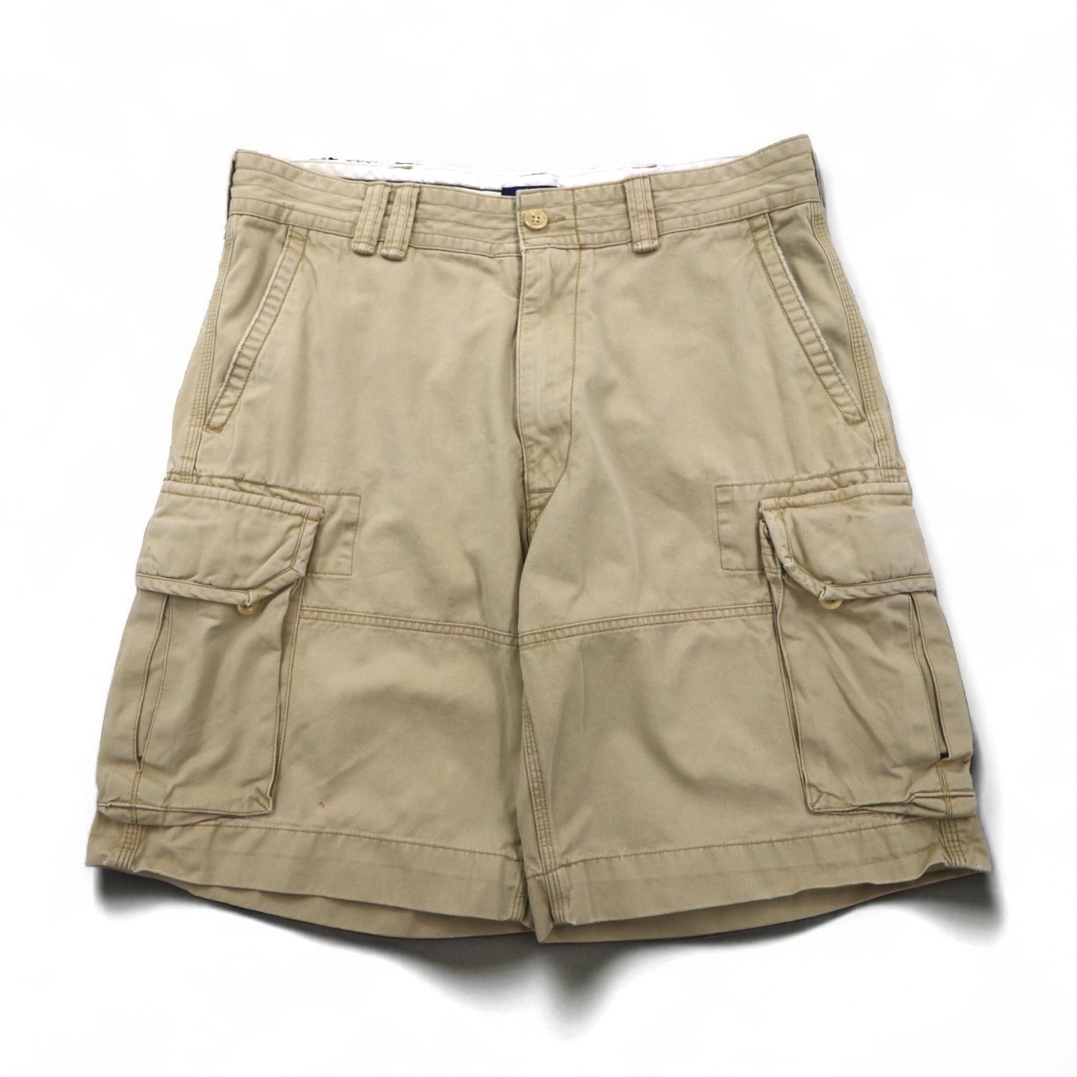 POLO RALPH LAUREN Polo Chino Baggy Short Cargo Pants, Size L, Beige, Cotton